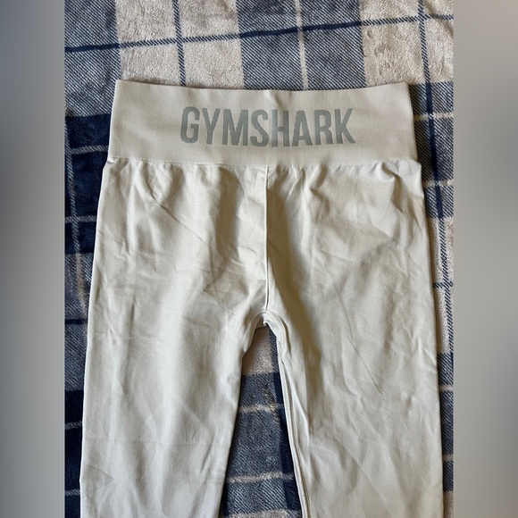 Gymshark Light Gray High-Waist Leggings - Picture 3 of 8